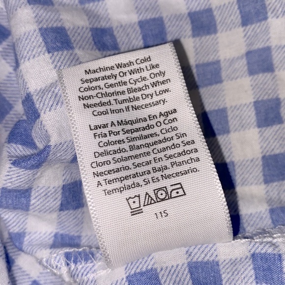 Time and Tru blue & white checkered maxi dress size XLarge - Picture 8 of 8